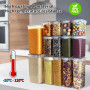 Ordeluxe Lot de 24 boîtes de rangement pour aliments avec couvercles universels – 7 tailles polyvalentes, idéales pour pâtes lon