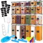 JOTOL Boîte de Rangement Cuisine,Boite Rangement Cuisine Lot de 24,Boîte Hermetiques Alimentaires en Plastique,Boîte de Conserva