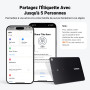 UGREEN FineTrack Slim Smart Finder Tag Traqueur Bluetooth Wallet Tracker Localisateur Objets Ultra Fin 1.7mm Étanche IP68 Compat