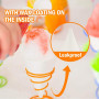 LATERN 200 Pièces Tasses à Cône en Papier, 130ml Tasse de Cône de Neige Gobelets en Papier Étanches pour Slush Crème Glacée Rasé