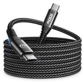 Aioneus Cable USB C, 3M 100W PD 5A Cable USBC vers USBC Charge Rapide Nylon Tressé Câble Chargeur Type C Cordon USB C pour iPhon