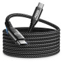 Aioneus Cable USB C, 3M 100W PD 5A Cable USBC vers USBC Charge Rapide Nylon Tressé Câble Chargeur Type C Cordon USB C pour iPhon