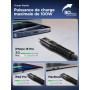 Aioneus Cable USB C, 3M 100W PD 5A Cable USBC vers USBC Charge Rapide Nylon Tressé Câble Chargeur Type C Cordon USB C pour iPhon