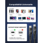 Aioneus Cable USB C, 3M 100W PD 5A Cable USBC vers USBC Charge Rapide Nylon Tressé Câble Chargeur Type C Cordon USB C pour iPhon
