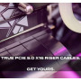 LINKUP - AVA5 Câble Riser PCIE 5.0 | Prêt pour RTX5090 RX9070 GPU | Vitesse x16 128Go/s | Compatible avec PCIe 4.0 | Conçu pour 