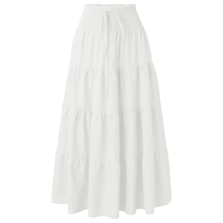 Adigaber 2 en 1 Jupon Femme Long Taille Haute Longue Maxi Jupe Bohême Tour de Taille Elastique Jupe Maxi Décontractée Vacances L
