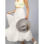 Adigaber 2 en 1 Jupon Femme Long Taille Haute Longue Maxi Jupe Bohême Tour de Taille Elastique Jupe Maxi Décontractée Vacances L