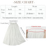 Adigaber 2 en 1 Jupon Femme Long Taille Haute Longue Maxi Jupe Bohême Tour de Taille Elastique Jupe Maxi Décontractée Vacances L