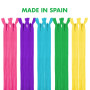 MARARDI [Pack 10] Fermetures Éclair à Glissière Invisibles [Multicolore 2] Nylon [60 cm] Couture de Vêtements Sacs Ruban Tissu e