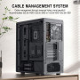 FOIFKIN M1 Boitier PC - Bois Noyer Façade - 4 Ventilateurs ARGB PWM préinstallés, boîtier de PC de Jeu ATX Mid-Tower (Noir, M1)