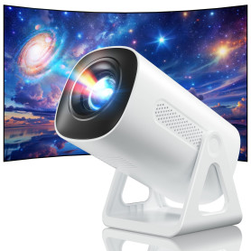 [2025 Upgraded & Android 11.0] Vidéoprojecteur, Mini Projecteur avec WiFi et Bluetooth, 4K 1080P Projecteur Portable, 270° Rotat