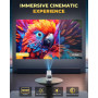 [2025 Upgraded & Android 11.0] Vidéoprojecteur, Mini Projecteur avec WiFi et Bluetooth, 4K 1080P Projecteur Portable, 270° Rotat