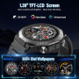 Montre Connectée Homme, 1.39" HD Militaire Smartwatch avec Appel Bluetooth, Smart Watch Homme avec 110+ Modes Sportifs/Cardiofre