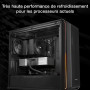 be quiet! Pure Rock Pro 3 Black ventirad radiateur, très haute performance de refroidissement, 6 caloducs noirs 6 mm haute perfo