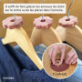 Inovida Anneaux de Cedre : 30 Anneaux en Bois de Cèdre Contre Les Mites – Parfum pour Armoire – Protection décorative et Naturel