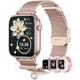 Montre Connectée Femme avec Appel Bluetooth 4 Bracelets 1.83" HD Smartwatch Femme avec Fréquence Cardiaque Sommeil Féminine 110+