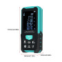 Geevorks Télémètre Laser 120M Metre Laser, Précision ±2mm, LCD Rétro-éclairé 2.4'' Mesures Pythagoras/Distance/Surface/Volume, 3