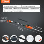 VEVOR Taille-Haie à Batterie 20 V sans Fil Lame en Acier Double Tranchant 45,7 cm Perche Télescopique 188-239 Coupe Haie Branche