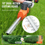 VEVOR Taille-Haie à Batterie 20 V sans Fil Lame en Acier Double Tranchant 45,7 cm Perche Télescopique 188-239 Coupe Haie Branche
