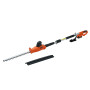 VEVOR Taille-Haie à Batterie 20 V sans Fil Lame en Acier Double Tranchant 45,7 cm Perche Télescopique 188-239 Coupe Haie Branche