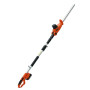 VEVOR Taille-Haie à Batterie 20 V sans Fil Lame en Acier Double Tranchant 45,7 cm Perche Télescopique 188-239 Coupe Haie Branche