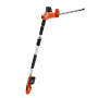 VEVOR Taille-Haie à Batterie 20 V sans Fil Lame en Acier Double Tranchant 45,7 cm Perche Télescopique 188-239 Coupe Haie Branche