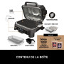 Ninja Woodfire Barbecue électrique et fumoir Pro XL avec thermomètre, barbecue et Air fryer d'extérieur 4-en-1 avec système Smar