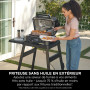 Ninja Woodfire Barbecue électrique et fumoir Pro XL avec thermomètre, barbecue et Air fryer d'extérieur 4-en-1 avec système Smar