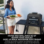Ninja Woodfire Barbecue électrique et fumoir Pro XL avec thermomètre, barbecue et Air fryer d'extérieur 4-en-1 avec système Smar
