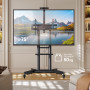 ONKRON Support TV roulettes pour 32-75 Pouces TV, Meuble TV Poids de 50 kg - Pied TV avec VESA 200x200 - VESA 600x400/Ecran Mobi
