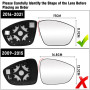 TTCR-II Verre Rétroviseur Compatible avec Citroen C3 MK3 2016-2021 Verre Miroir Chauffant Peugeot 208/308/2008 2012-2019, Rétrov