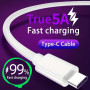 HQ-CLOUD CÂBLE USB TYPE C BLANC 1M 5A CHARGEUR CHARGE RAPIDE COMPATIBLE AVEC LES SMARTPHONES USB TYPE C