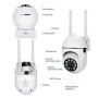 Caméra de sécurité sans Fil, Caméra de Surveillance WiFi 1080 HD, Vision Nocturne, Conversation Bidirectionnelle, Détection de M