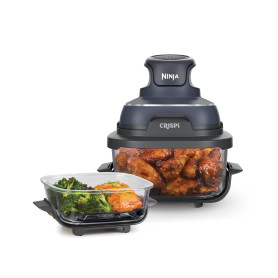 Ninja CRISPi Friteuse sans huile portable, 3,8L, 4-en-1 : Frire sans huile, Rôtir, Garder au chaud, Recroustiller, Design compac