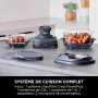 Ninja CRISPi Friteuse sans huile portable, 3,8L, 4-en-1 : Frire sans huile, Rôtir, Garder au chaud, Recroustiller, Design compac