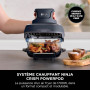 Ninja CRISPi Friteuse sans huile portable, 3,8L, 4-en-1 : Frire sans huile, Rôtir, Garder au chaud, Recroustiller, Design compac