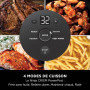 Ninja CRISPi Friteuse sans huile portable, 3,8L, 4-en-1 : Frire sans huile, Rôtir, Garder au chaud, Recroustiller, Design compac