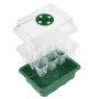 Fuuner Bac à semis,Lot de 6 plateaux de germination à 12 cellules Serre Interieur Plateaux de Culture,Serre Intérieure Pépinière