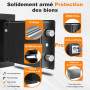 6.6l Coffre-Fort en Acier Numérique Sécurité Électronique Home Office Cash Safe 2 Clés