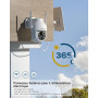 COCOCAM 2PCS 2K Camera Surveillance WiFi Exterieure sans Fil sur AI Détection Humaine, Vision Nocturne Couleur, Audio Bidirectio