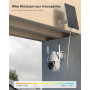 COCOCAM 2PCS 2K Camera Surveillance WiFi Exterieure sans Fil sur AI Détection Humaine, Vision Nocturne Couleur, Audio Bidirectio