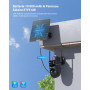 COCOCAM 2K Double Objectif Camera Surveillance WiFi Exterieure sans Fil, 6W Panneau Solaire, Batterie 10000mAh, Double PIR & Dét