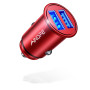 AINOPE Chargeur de Voiture, Ultra Compact 2 Ports USB 5V / 4.8A en Alliage d'Aluminium Chargeur Allume Cigare, Charge Rapide pou