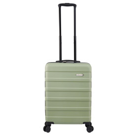 Cabin Max Valise à Main 55x35x25 cm, légère, Coque Rigide, Bagage à Main, avec 4 Roues, Serrure à 3 Chiffres (Bodo Grun, Air Fra