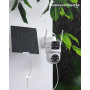 COCOCAM 2K Camera Surveillance WiFi Exterieure sans Fil, Double Objectif Double PIR, Batterie 10000mAh, 6W Panneau Solaire, 355°