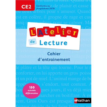PCF - Atelier lecture - 5 exemplaires cahier CE2