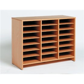 Meuble moyen à cases - hêtre
