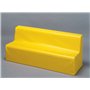 Banquette toile jaune
