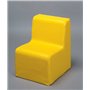 Chauffeuse toile jaune