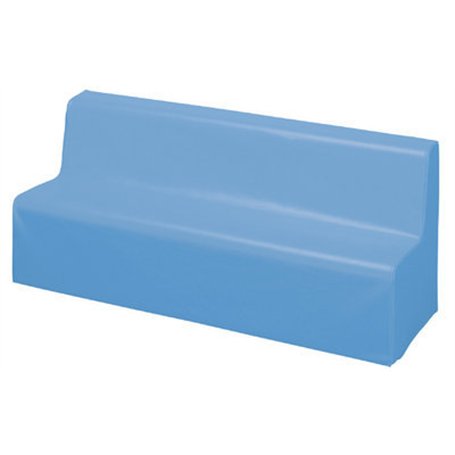 Banquette toile bleue